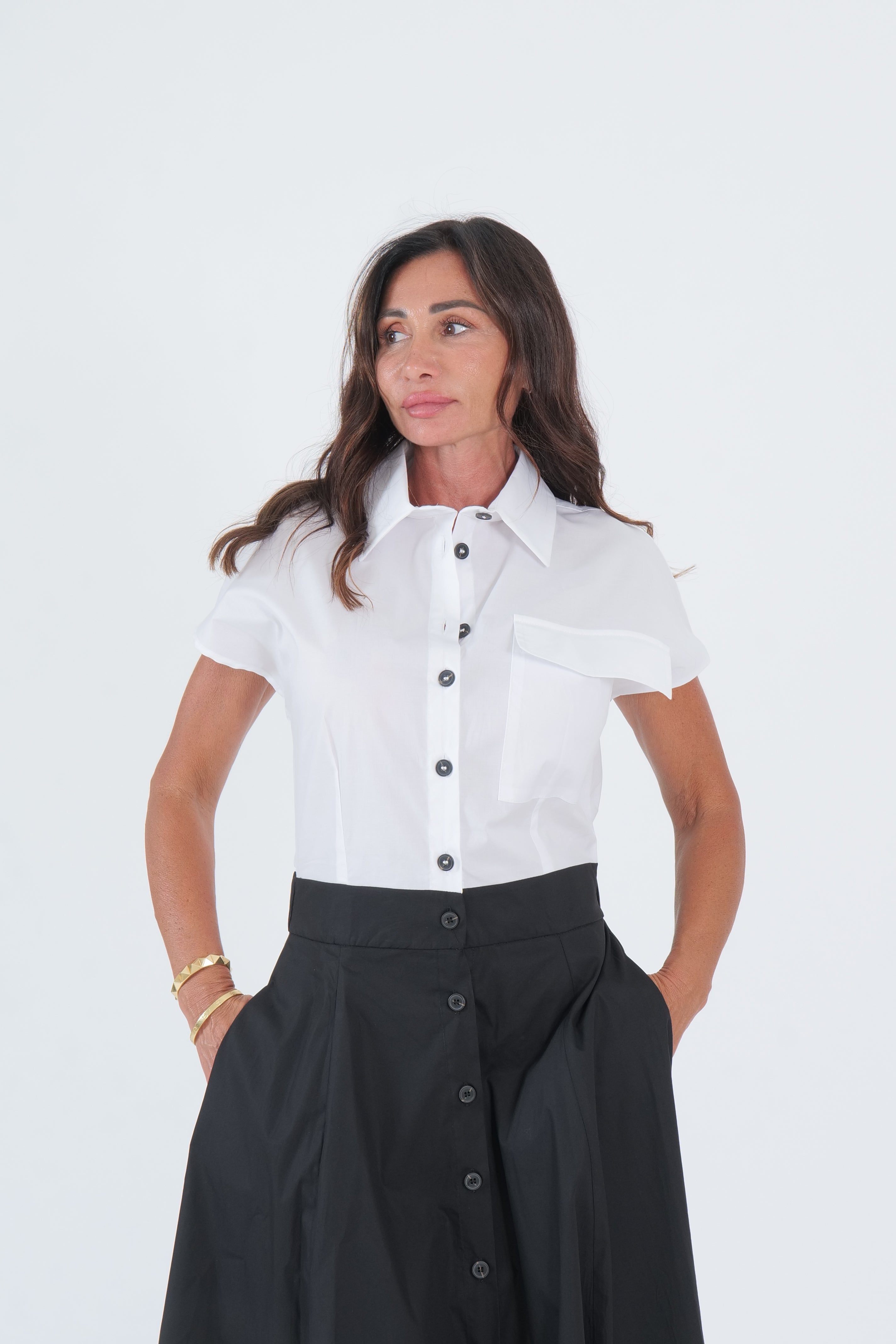 ABITO CAMICIA BIANCO & NERO