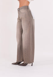 JEANS LUCY GRIGIO SABBIATO