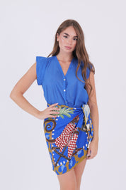 CAMICIA VOILE BLU