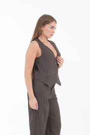 GILET LINO CHOCOLATE