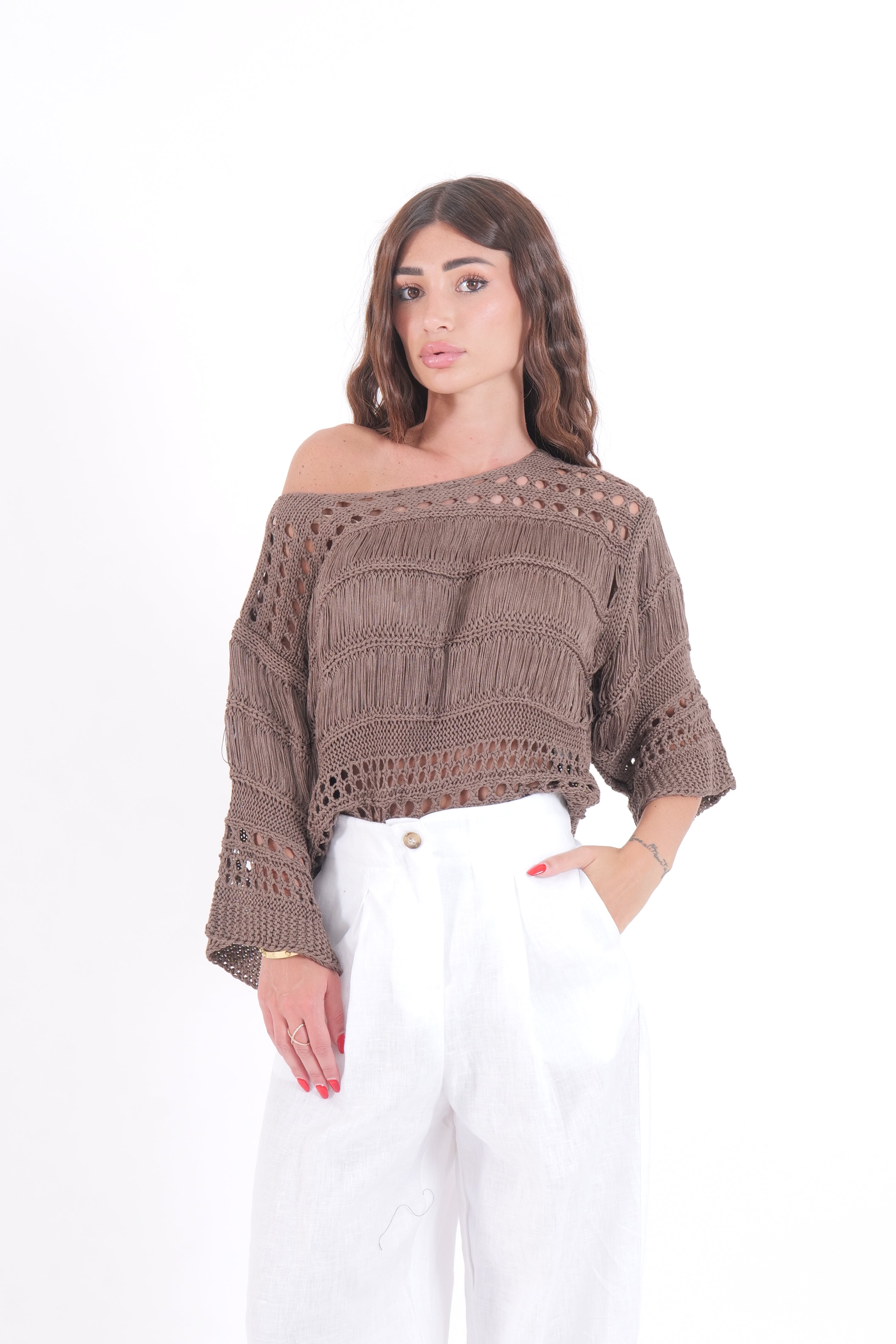 MAGLIA PERFORATED VICOLO MORO