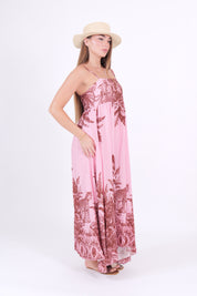 ABITO LEOPARD ROSA/MORO