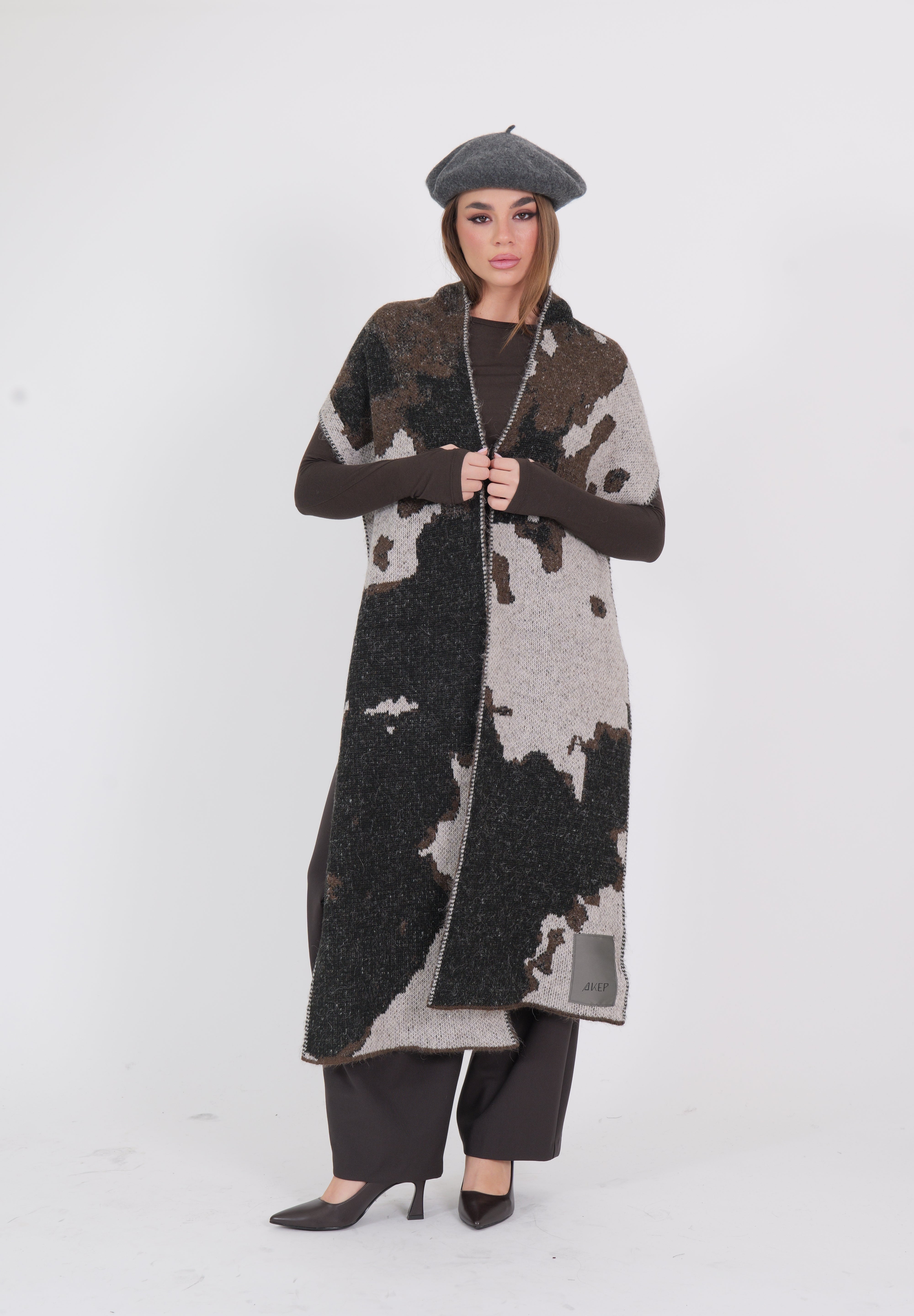 CAROL SCARF AKEP NERO/MORO/SABBIA