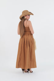 DRESS SOPHIA CAMEL
