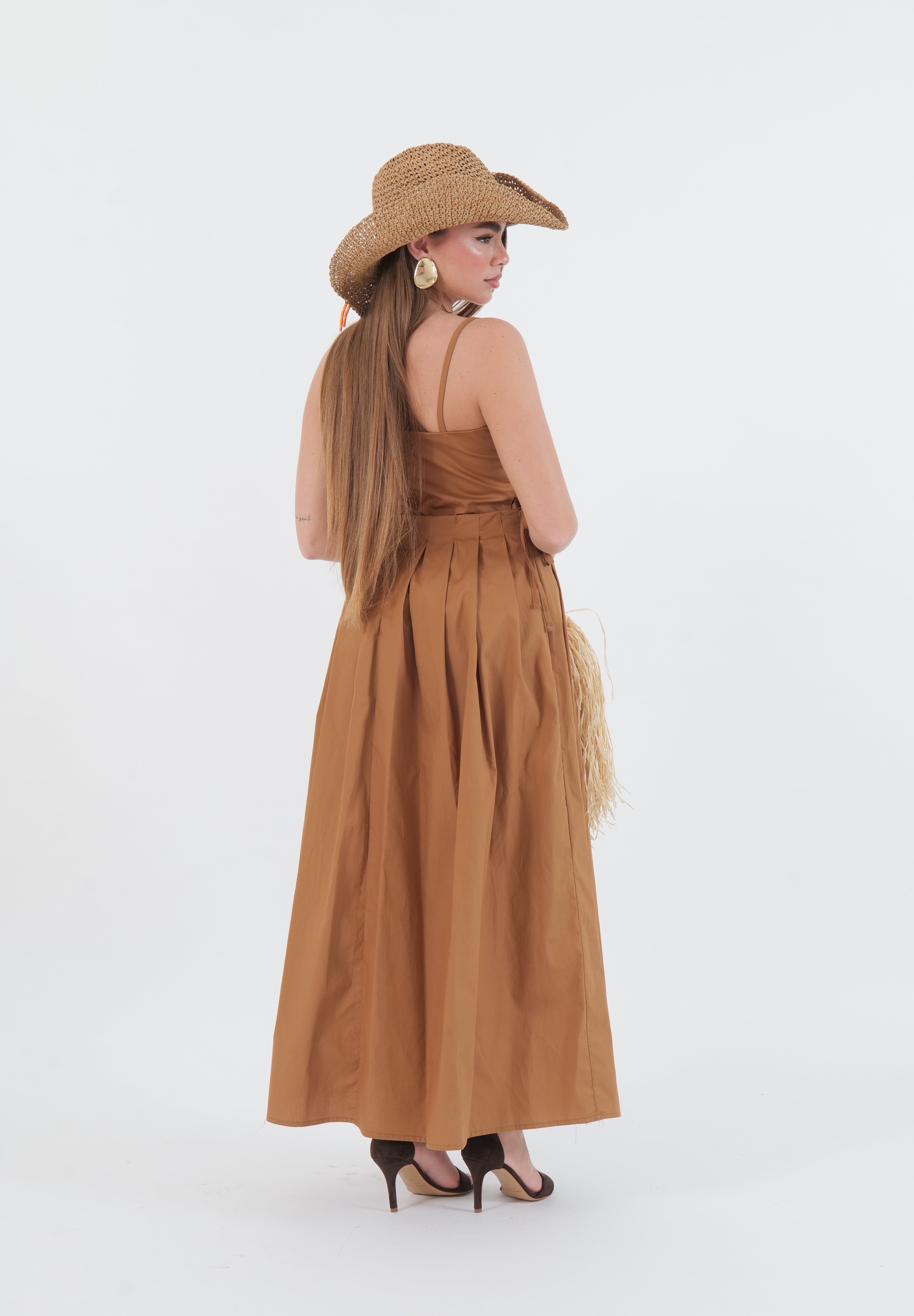 DRESS SOPHIA CAMEL