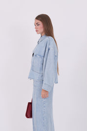 GIACCA LOU DENIM CHIARO