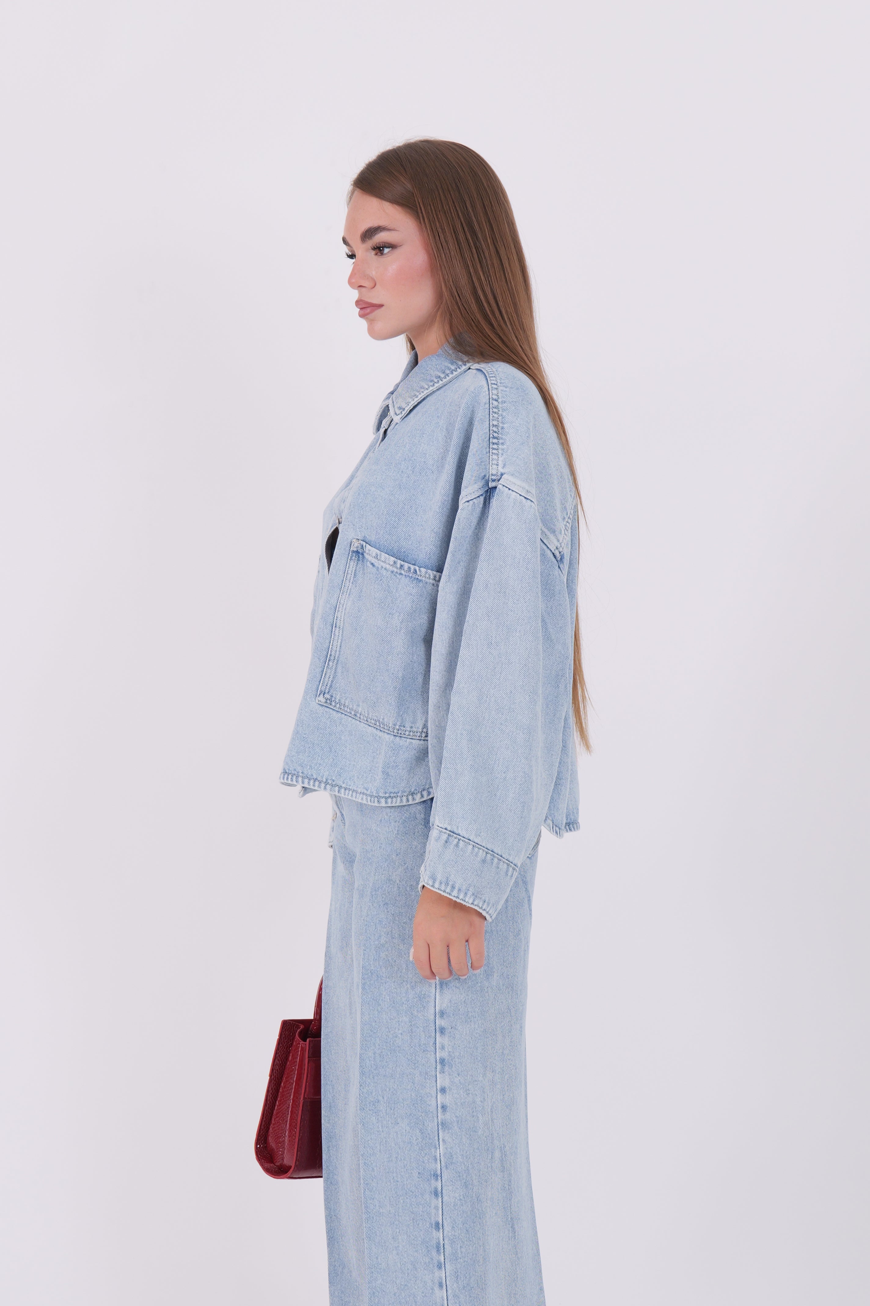 GIACCA LOU DENIM CHIARO