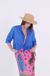 CAMICIA MUSSOLA BLU