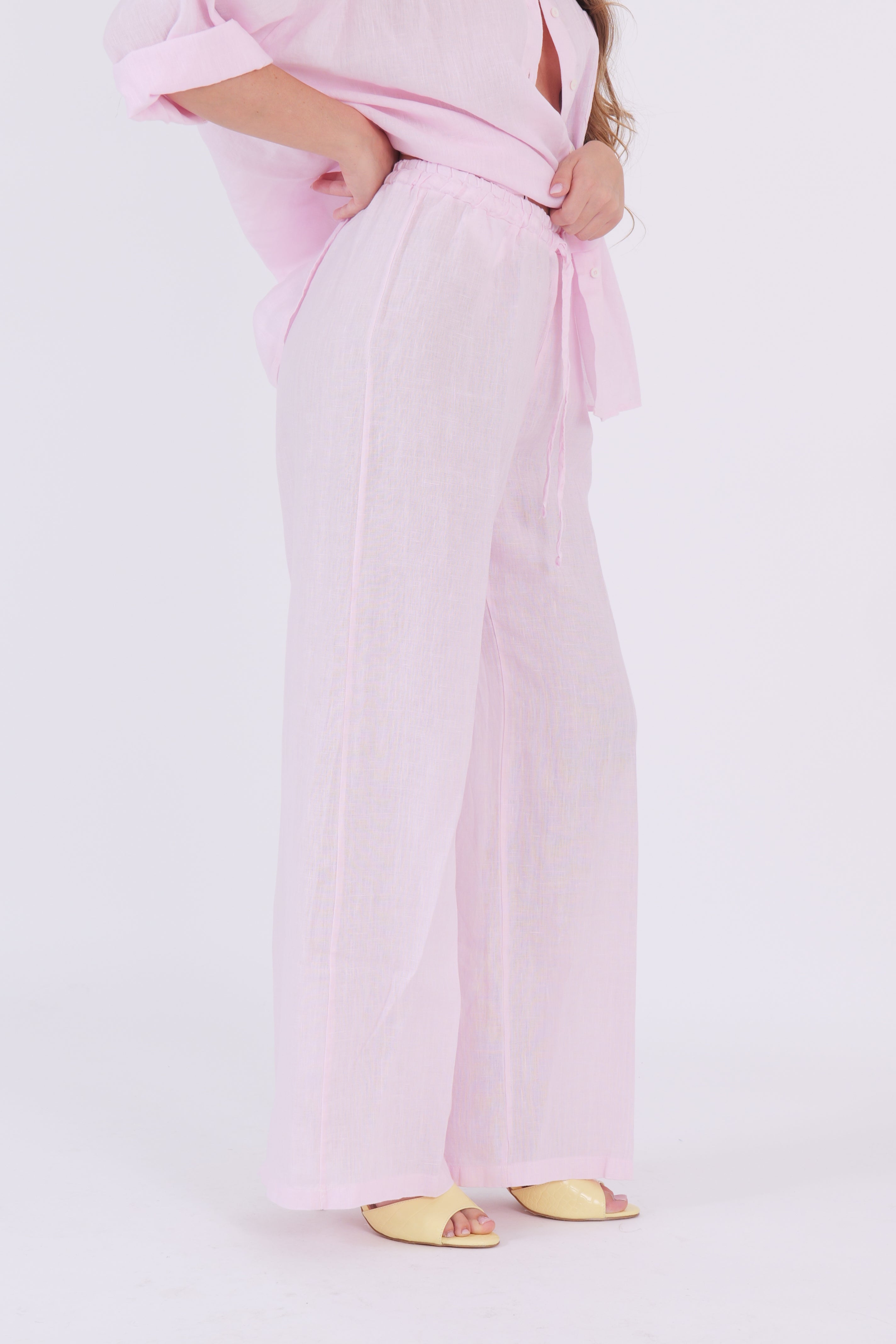 PANTALONE LINO ROSA DIXIE
