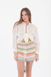 CAMICIA BIANCO NODO