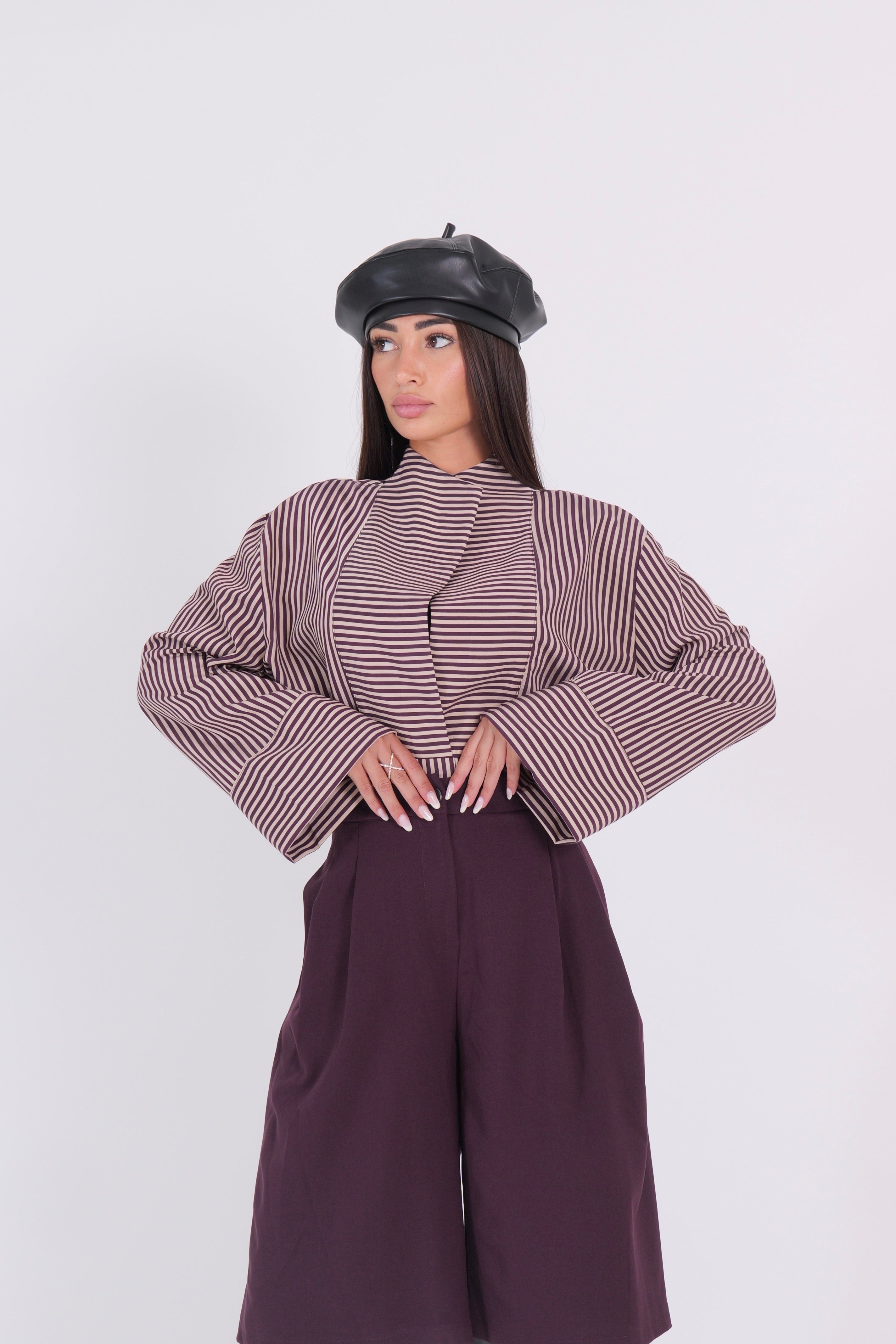 CAMICIA INDIA BORDEAUX
