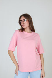 T-SHIRT SPALLINE COLORS ROSA