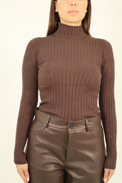 LONG SLEEVE RIBBED TOP