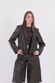 GIACCA ECOPELLE MORO