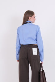 CAMICIA OXFORD CELESTE