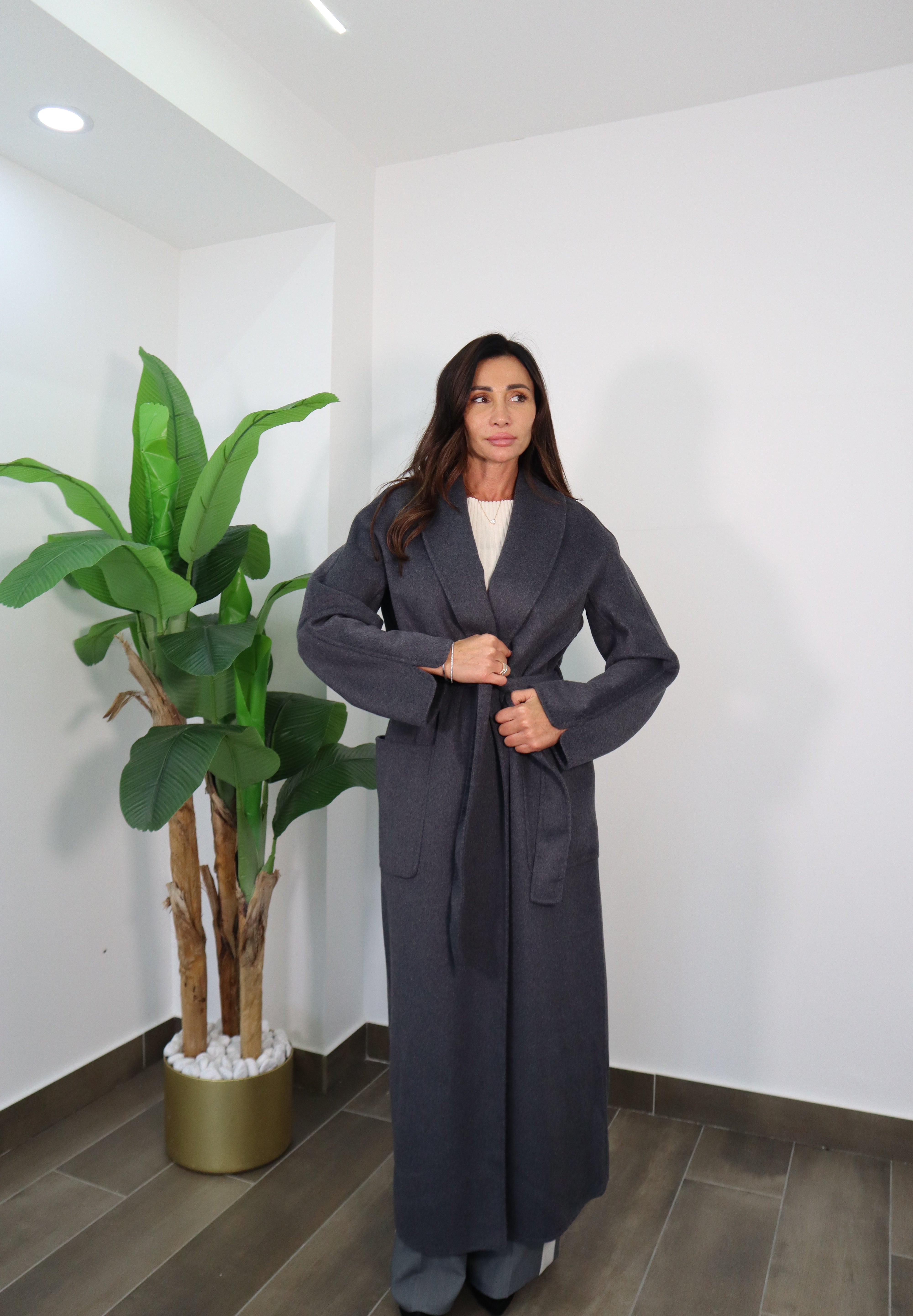 LONG COAT WITH BELT