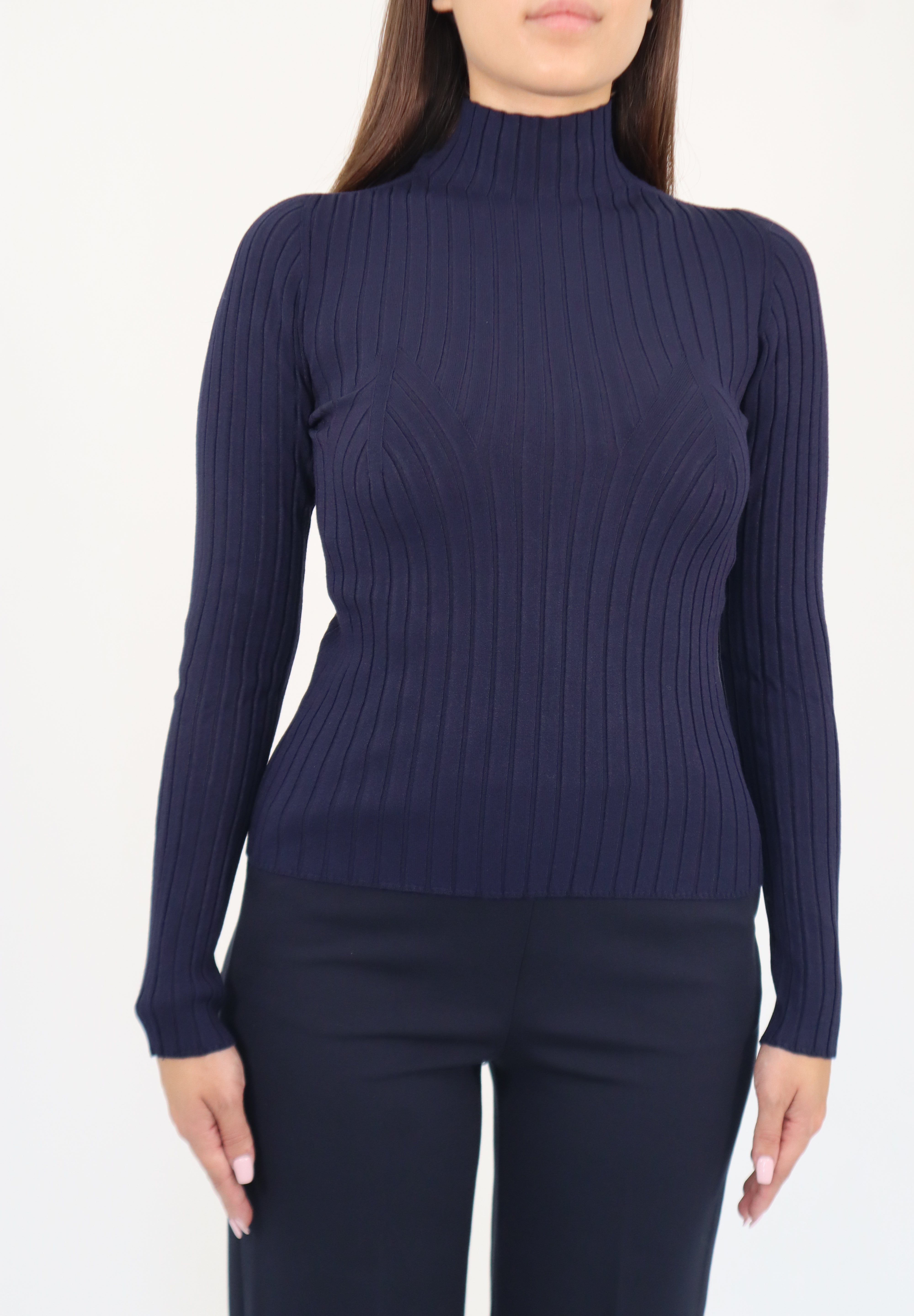 LONG SLEEVE RIBBED TOP