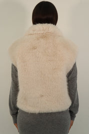 SLEEVELESS FUR COAT