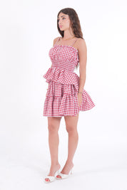 MINIGONNA VICHY ROSSA