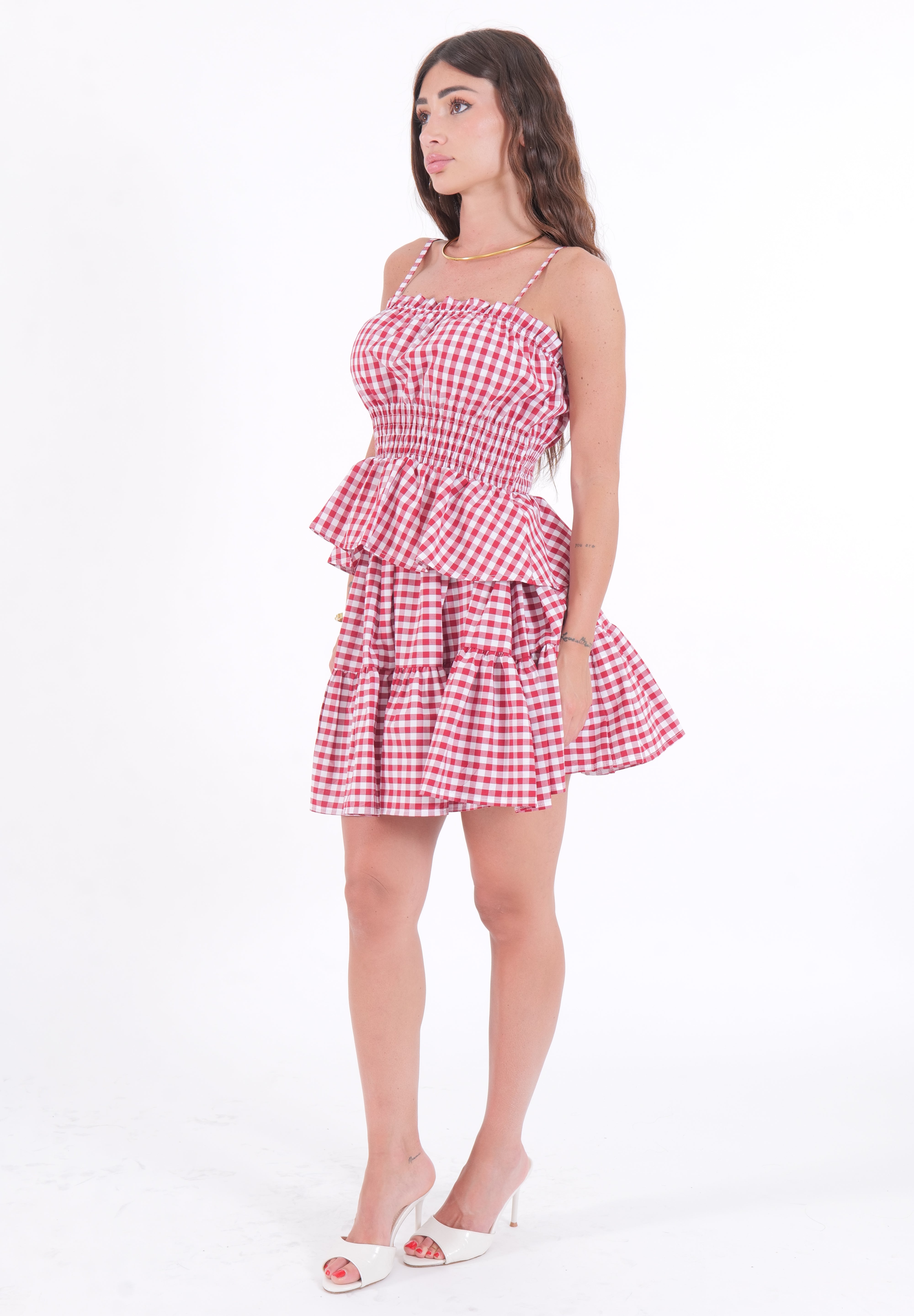 MINIGONNA VICHY ROSSA