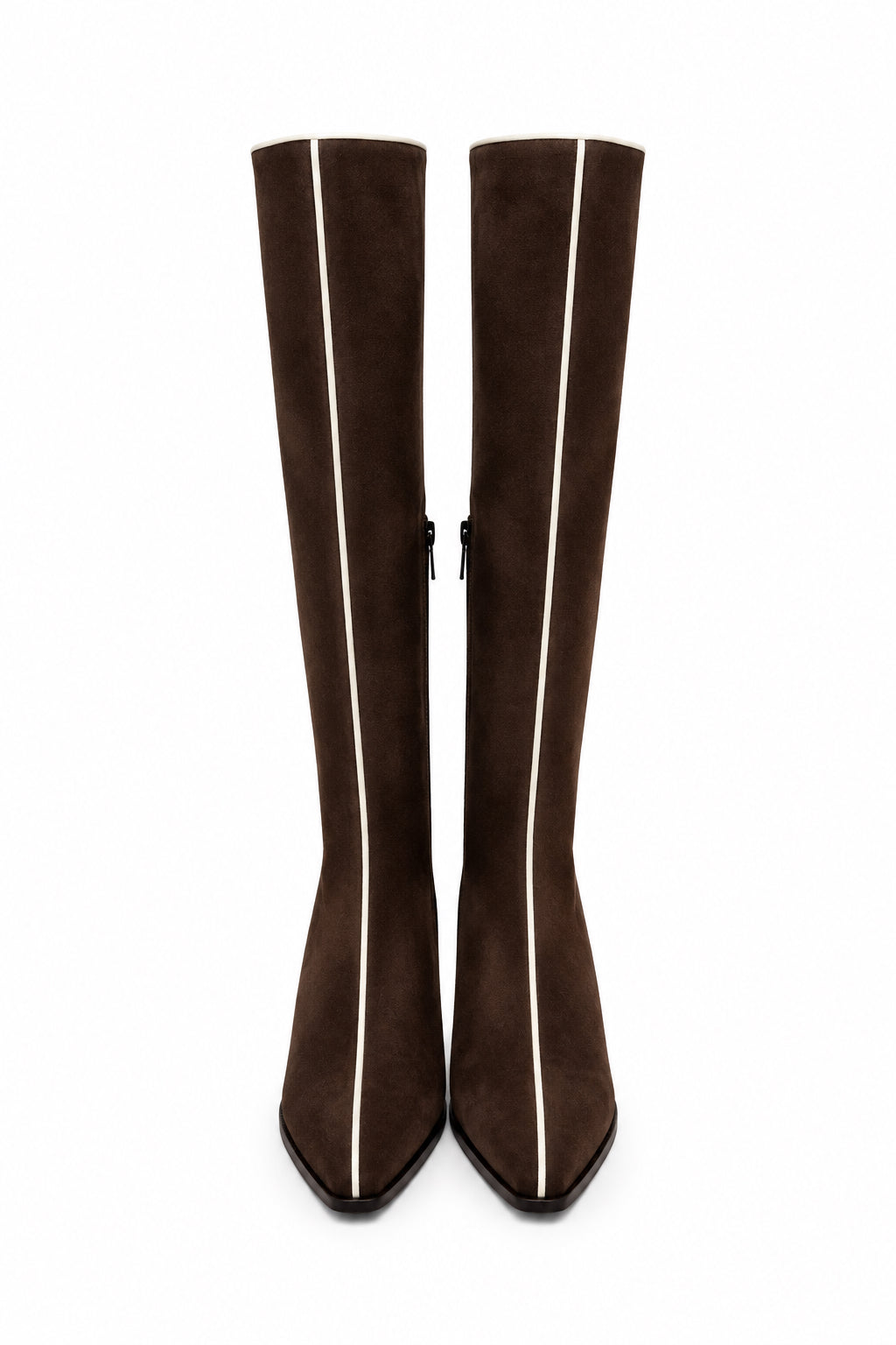 STIVALE CAMOSCIO MORO/CREMA