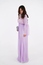 DRESS SETA LILLA