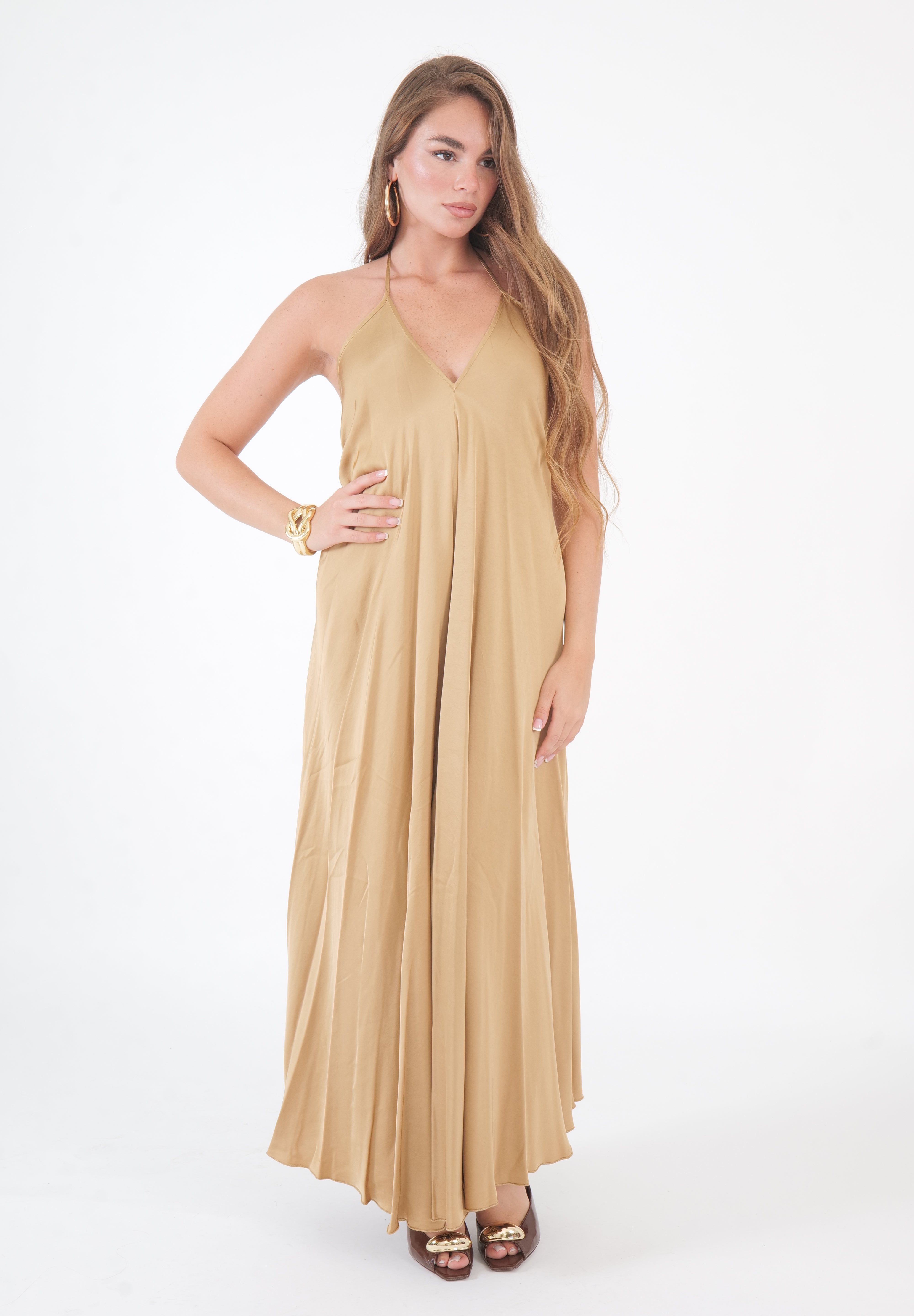 JUMPSUITE SATIN DESERT