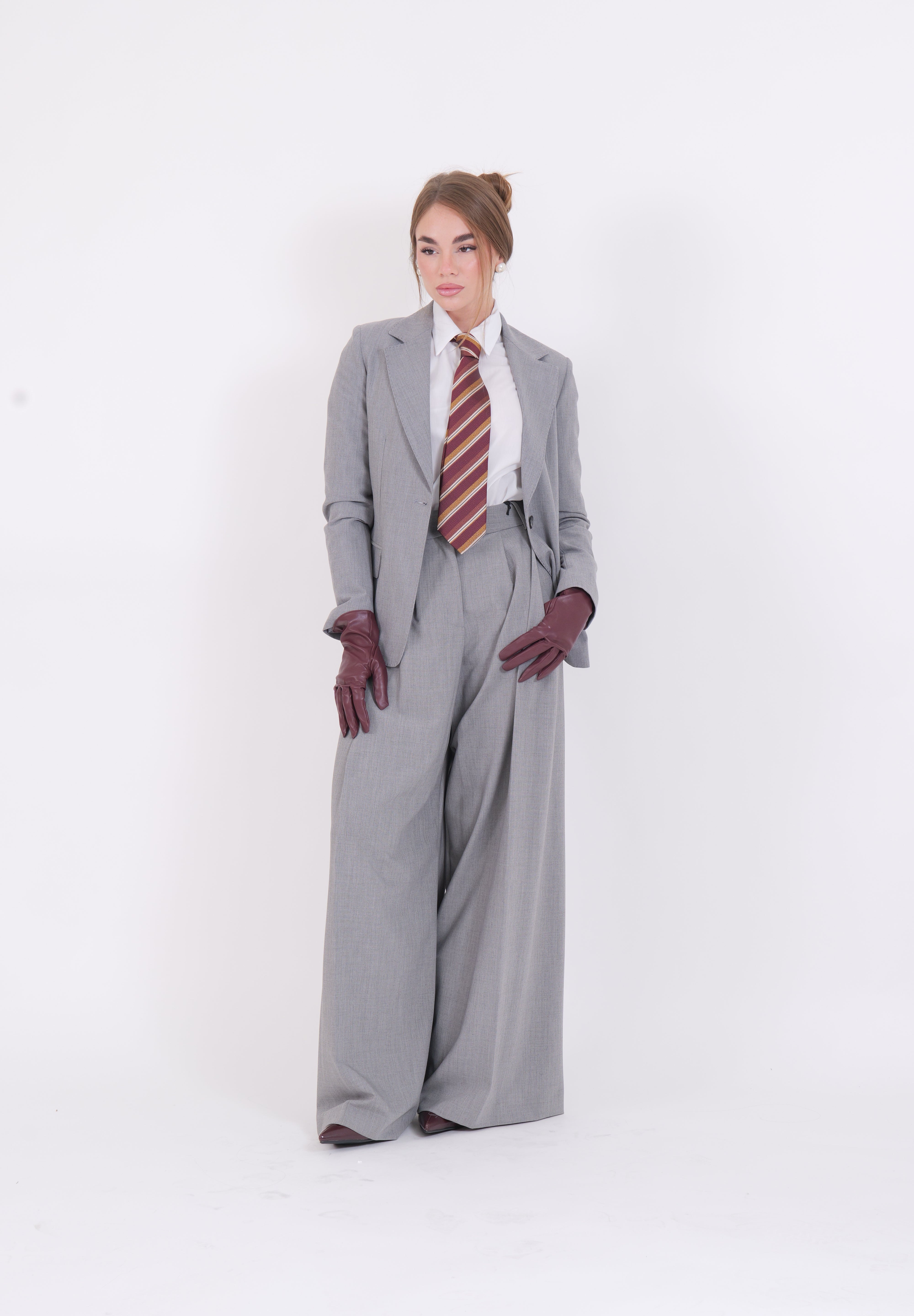 PANTALONE GRIGIO MELANGE