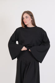 T-SHIRT SPALLINA NERA
