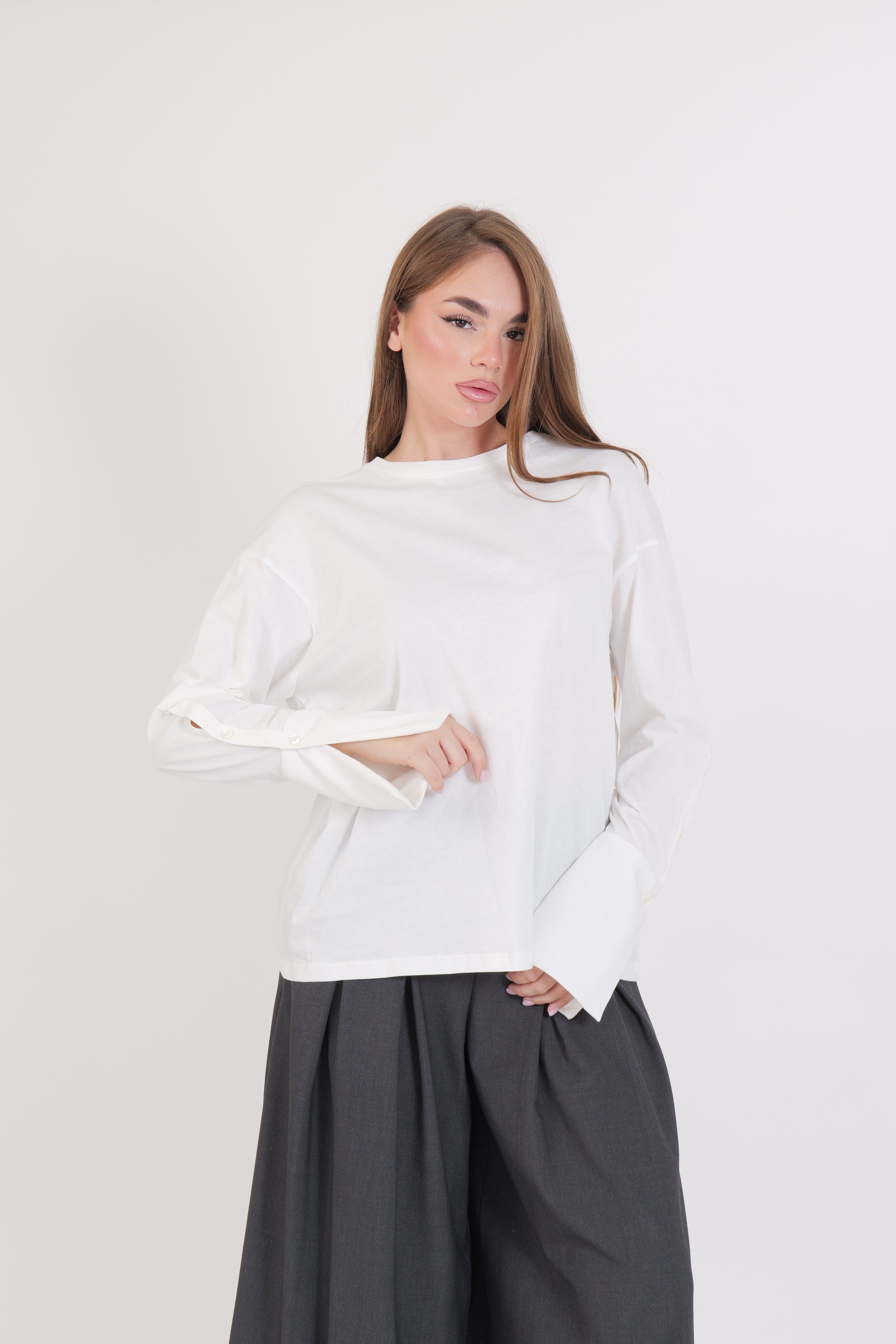 T-SHIRT POLSINO BIANCA VICOLO