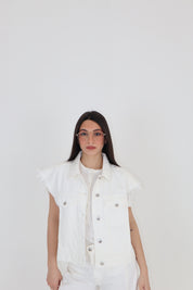 GILET COLORS BIANCO