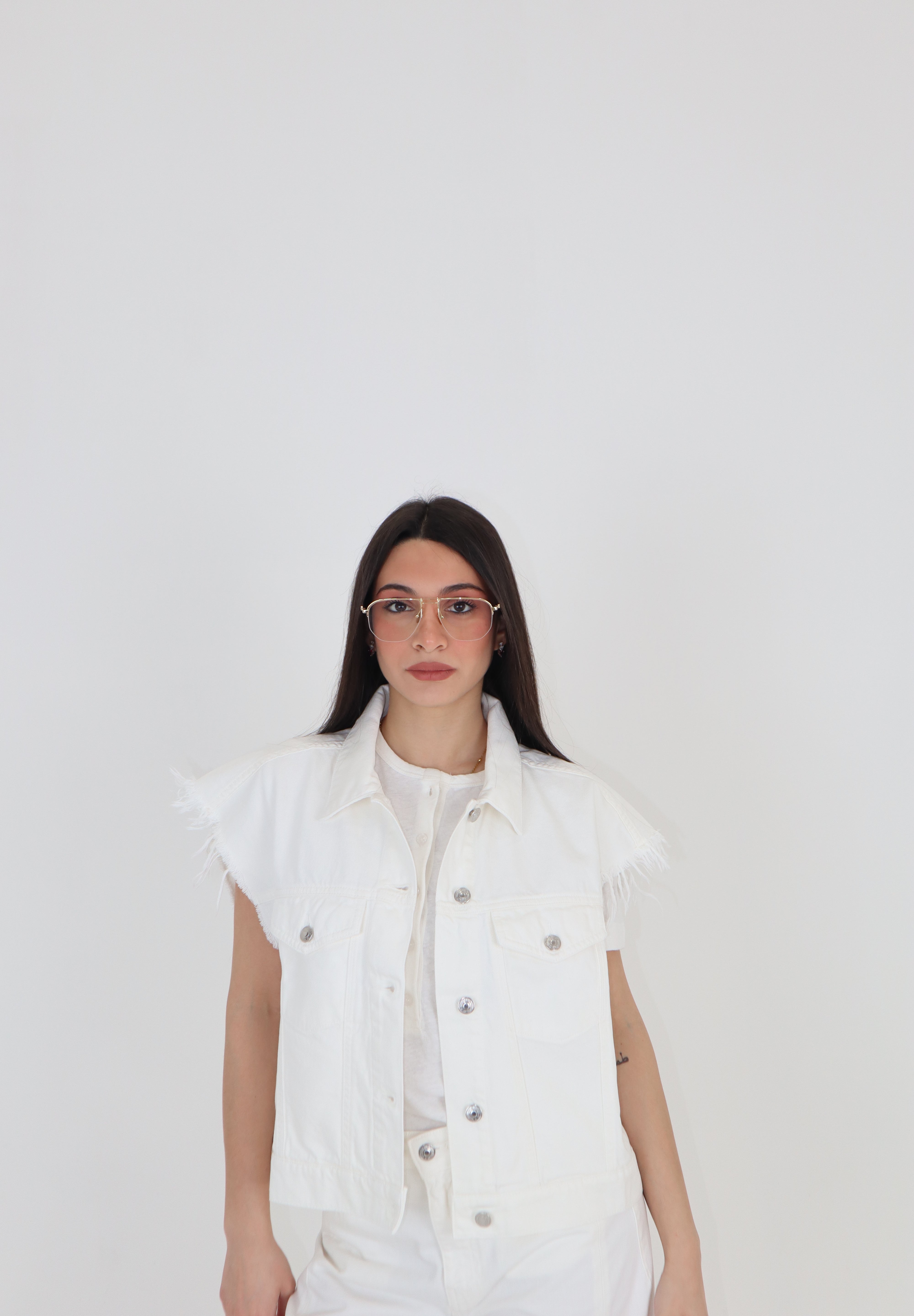 GILET COLORS BIANCO