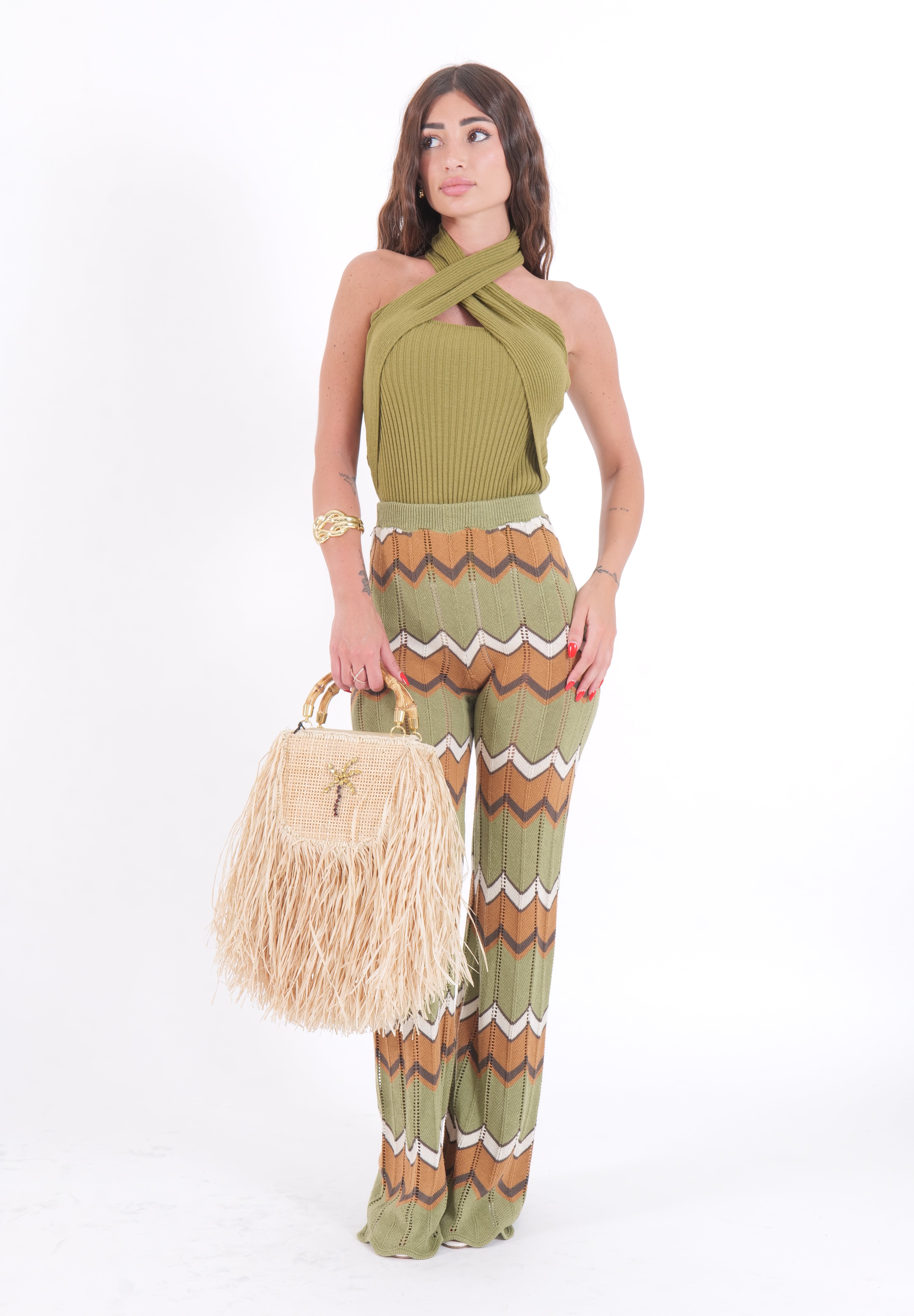 PANTALONE OLIVIA MILITARE