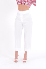 PANTALONE CAPRI BIANCO
