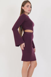 MINI DRESS CUT OUT PRUGNA
