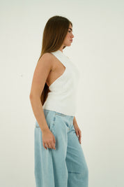 TOP MONOSPALLA BIANCO