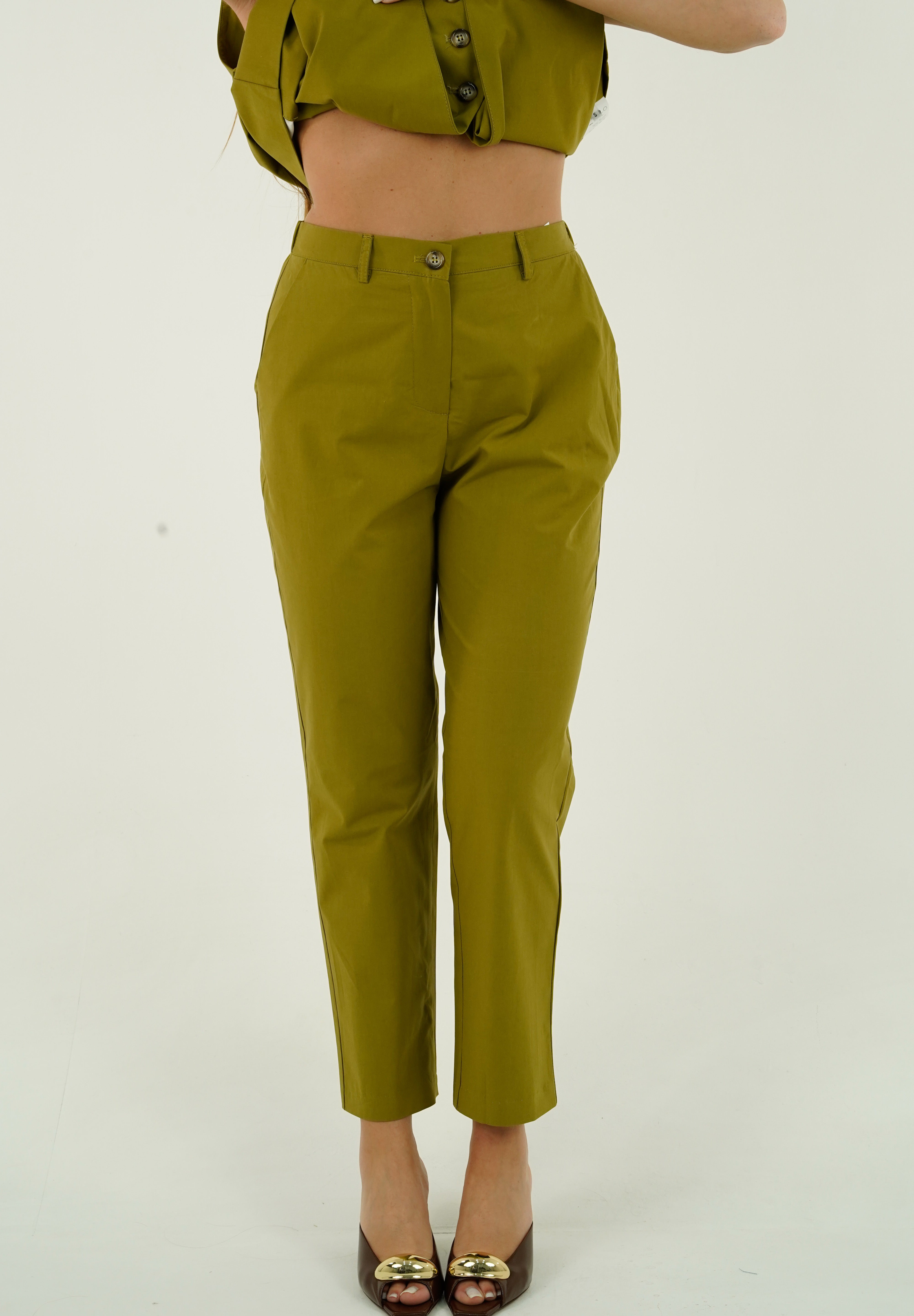 PANTALONE VERDE OLIO