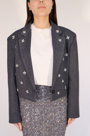 BLAZER CROP SWAROWSKI