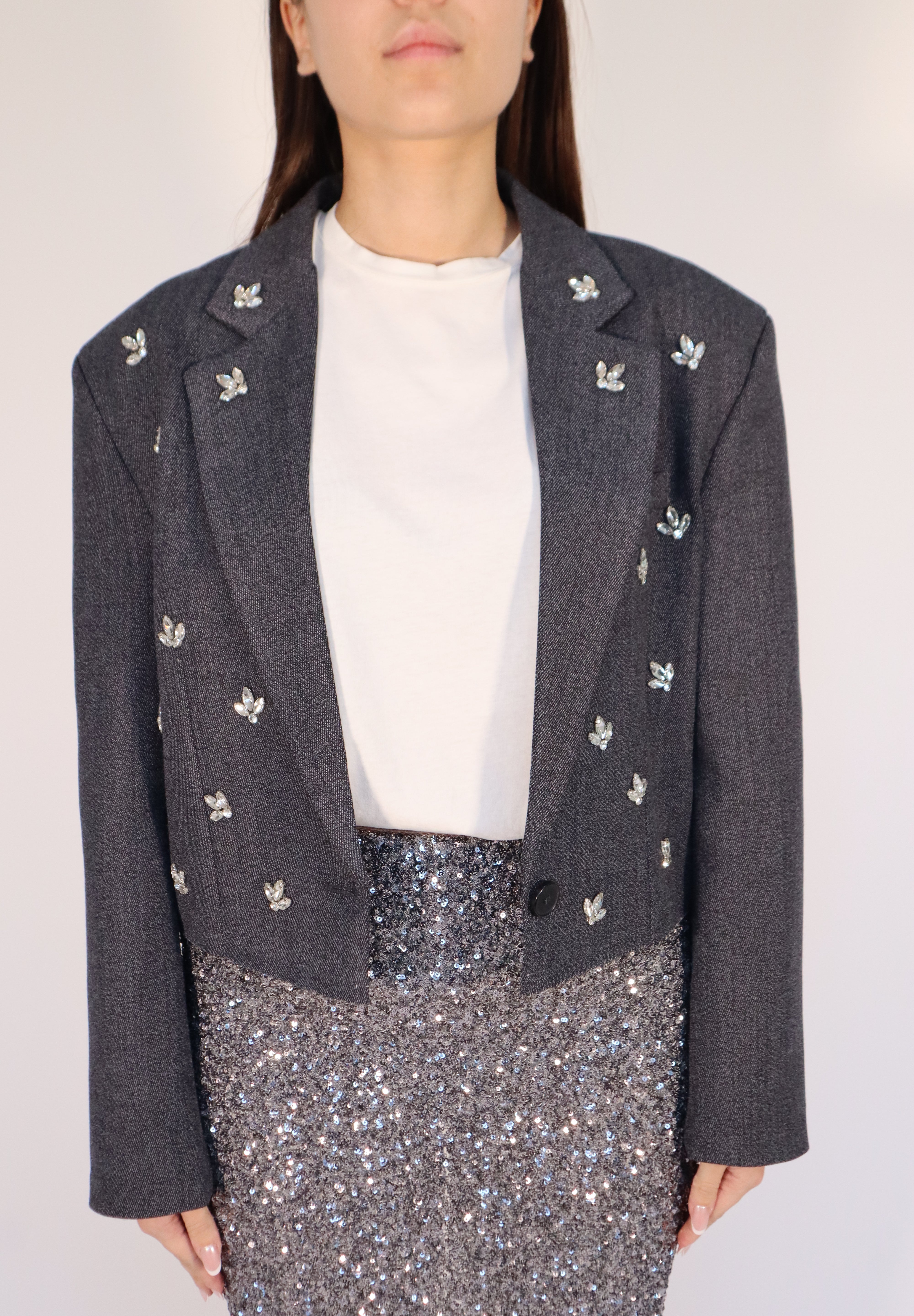 BLAZER CROP SWAROWSKI