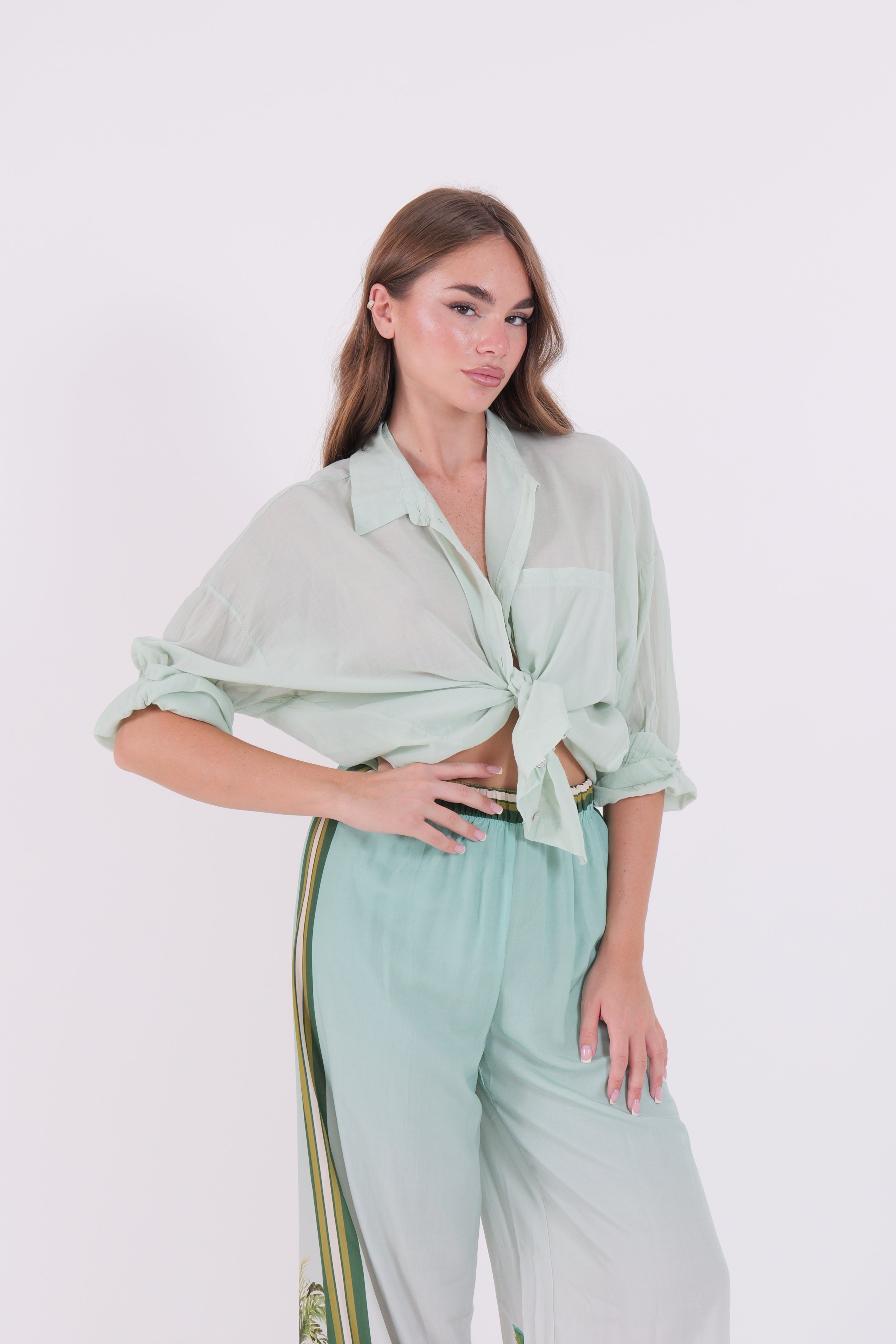 CAMICIA VOILE WASABI