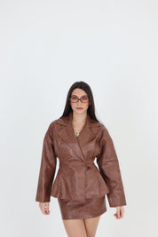 MINIGONNA ELE CROSTA TABACCO