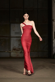 LONG DRESS XENA ROSSO