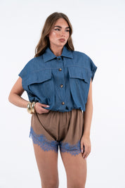 CAMICIA DENIM BLUE