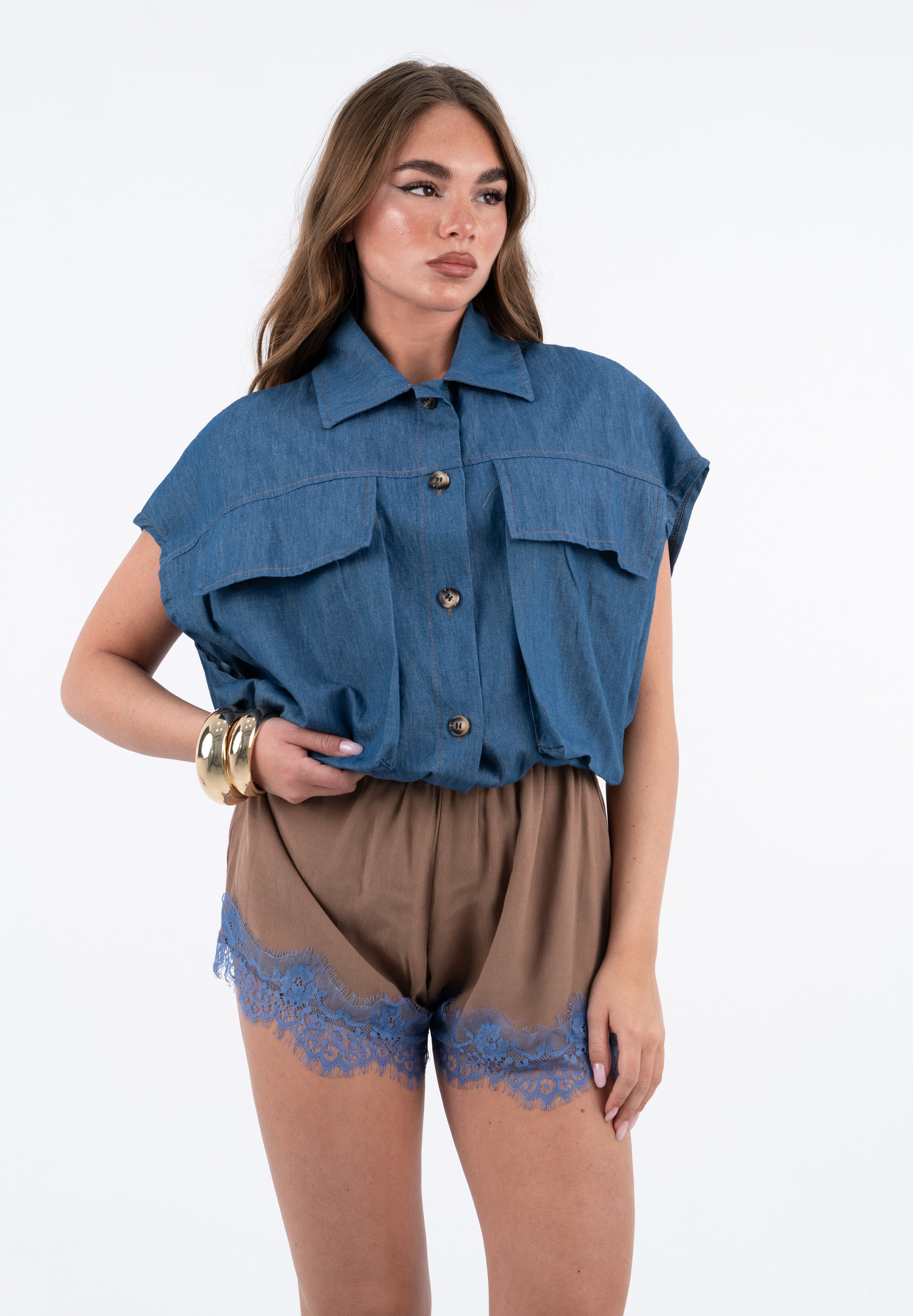 CAMICIA DENIM BLUE