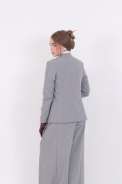 BLAZER GRIGIO MELANGE MONOPETTO
