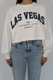 LAS VEGAS CROP CROP SWEATSHIRT