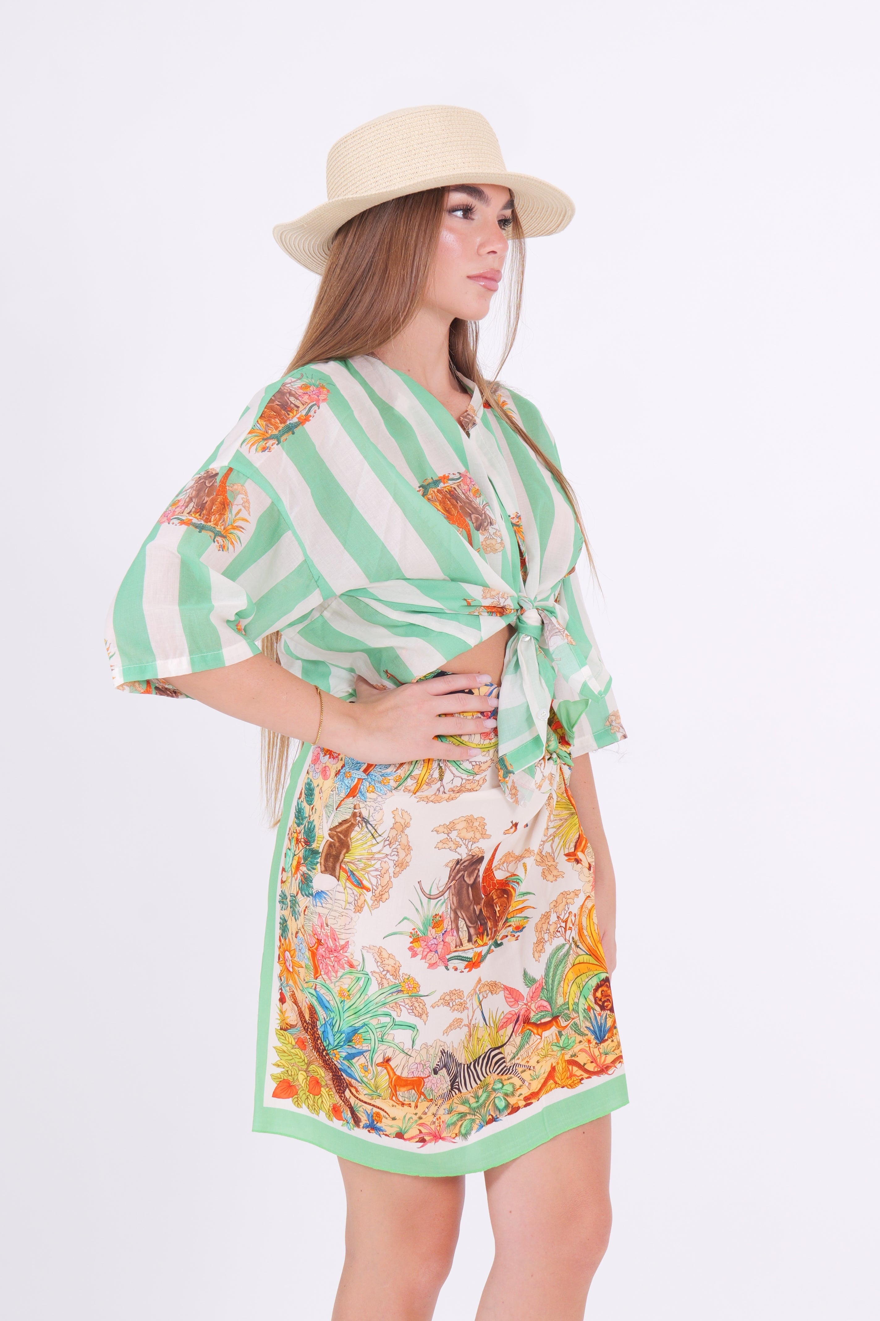 CAMICIA MUSSOLA RIGA SAVANA