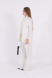 PANTALONE GESSATO DIXIE PANNA