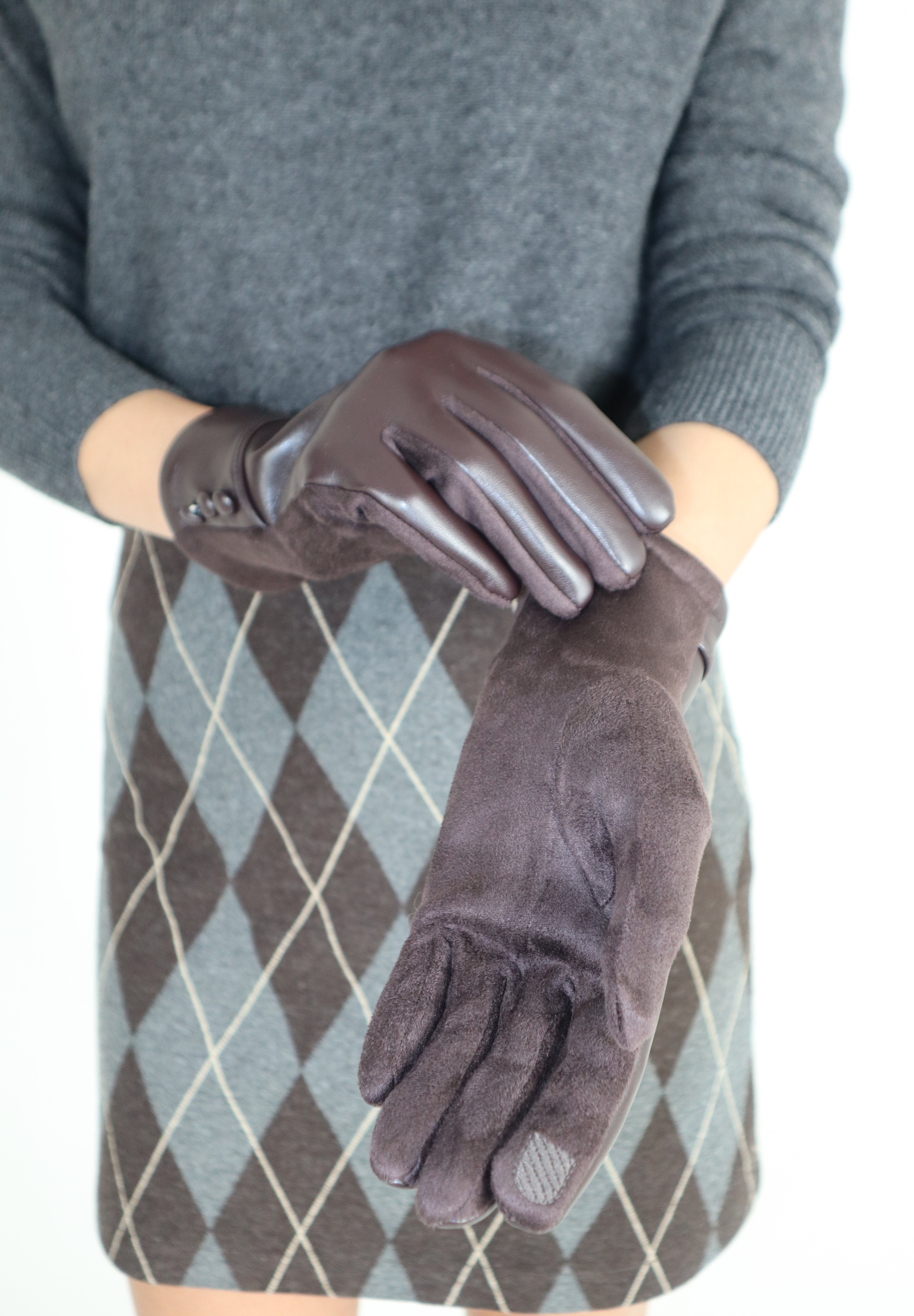 GUANTI SIMILPELLE E SUEDE