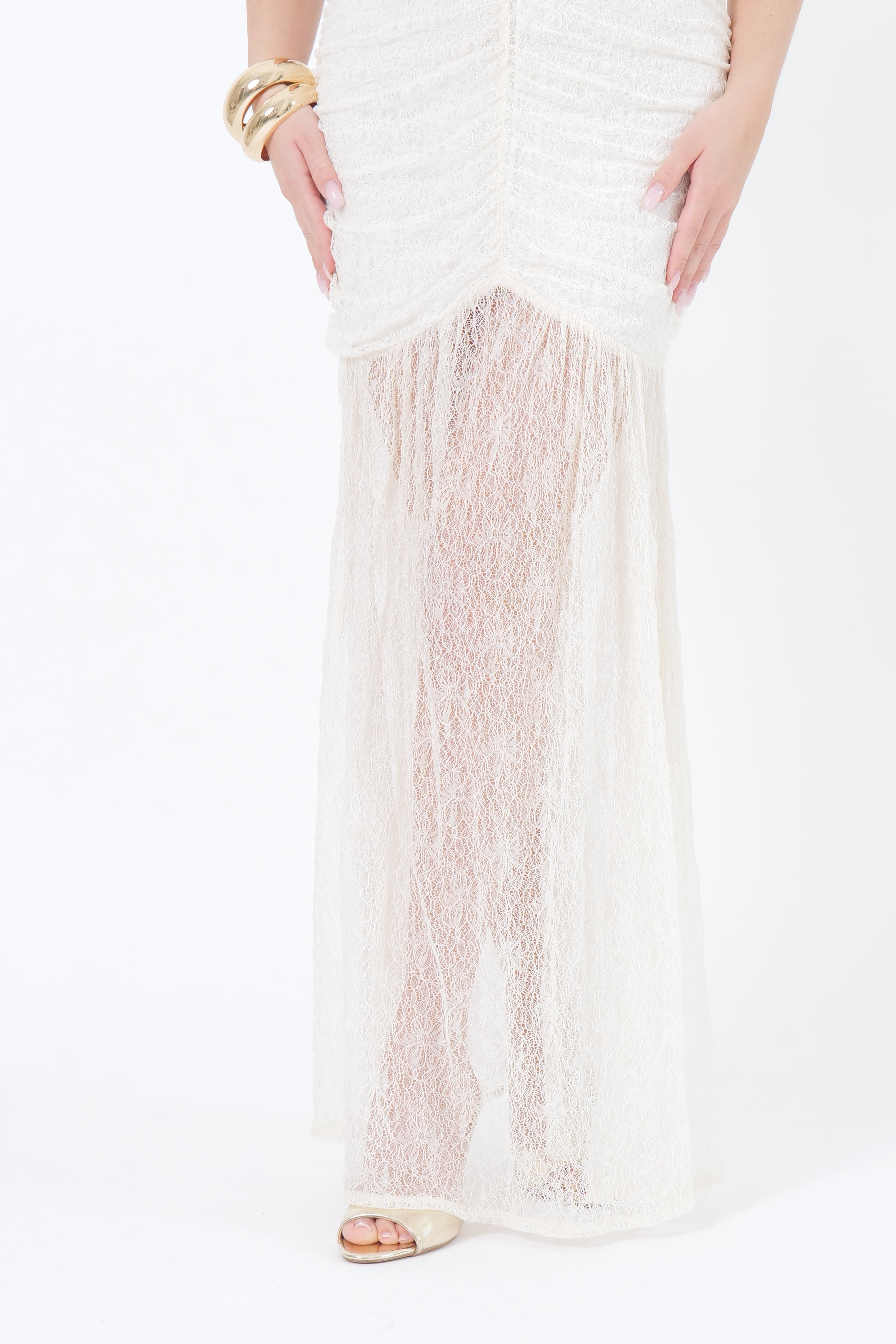 ABITO PIZZO TENSIONE PANNA